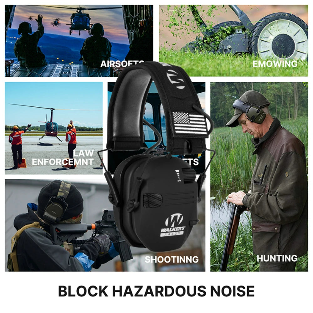 Hot Sale Tactical Electronic Shooting Earmuff Anti-Noise Headphone Sound Amplification Hearing Protection Headset, Foldable - 2024